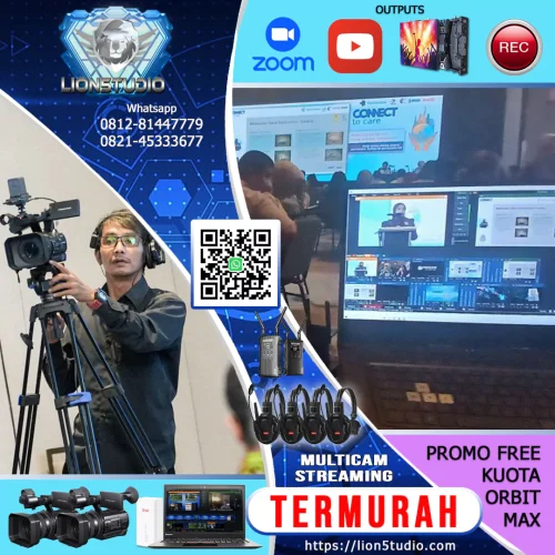 1 Cam NX100 | 4 Jam | Jasa Live Streaming Youtube | Output ke TV-Videotron