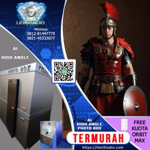 Photobox AI Pameran - Exhibition - Expo  Harian Murah | Dual Cam | Front + High Angle | QR Softcopy | 20 hari