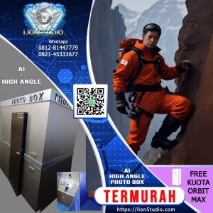 Photobox AI Pameran - Exhibition - Expo  Harian Murah | Dual Cam | Front + High Angle | QR Softcopy | 30 hari