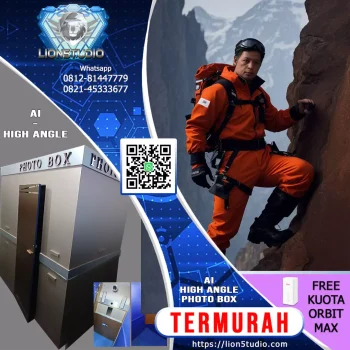 Photobox AI Pameran - Exhibition - Expo  Harian Murah | Dual Cam | Front + High Angle | QR Softcopy | 30 hari