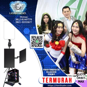Jasa Photobooth Murah | Print 4R 100 lbr | Touch TV | No Box | 2jam