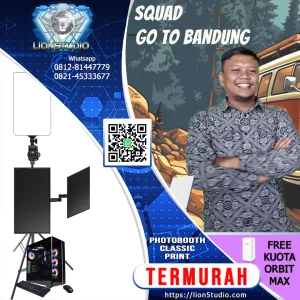 Jasa Photobooth Murah | Print 4R 300 lbr | Touch TV | No Box | 6jam