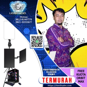 Jasa Photobooth Murah | Print 4R 200 lbr | Touch TV | No Box | 4jam