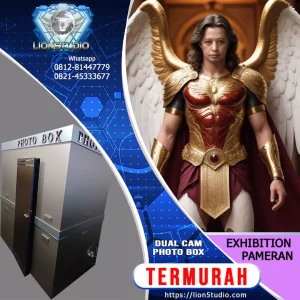 Photobox AI Pameran - Exhibition - Expo  Harian Murah | Dual Cam | Front + High Angle | QR Softcopy | 10 hari