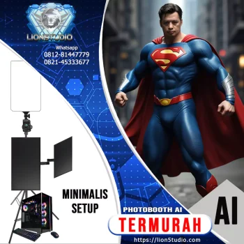 Photobooth AI Murah | Print 4R Unlimited | Touch TV | No Box | 2jam