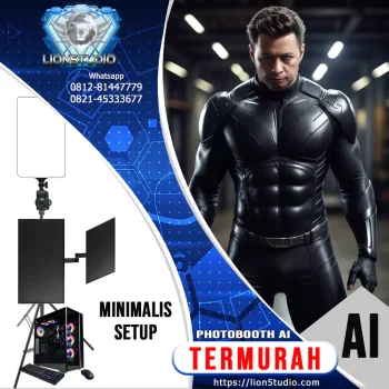 Photobooth AI Murah | Print 4R Unlimited | Touch TV | No Box | 8jam