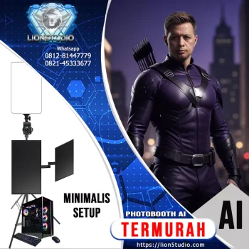 Photobooth AI Murah | Print 4R Unlimited | Touch TV | No Box | 6jam