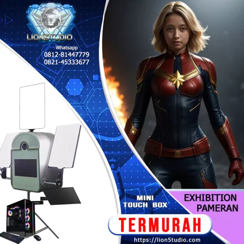 Photobooth AI Pameran - Exhibition - Expo  Harian Murah | Mini Touchbox | Front Angle | Print | 15 hari - Image 12