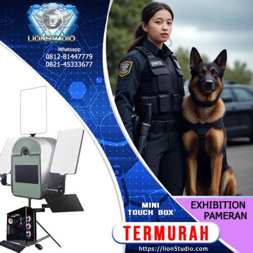 Photobooth AI Pameran - Exhibition - Expo  Harian Murah | Mini Touchbox | Front Angle | Print | 15 hari - Image 3