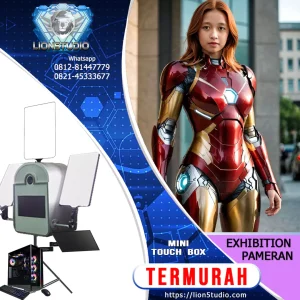 Photobooth AI Pameran - Exhibition - Expo  Harian Murah | MIni Touchbox | Front Angle | QR Softcopy | 20 hari