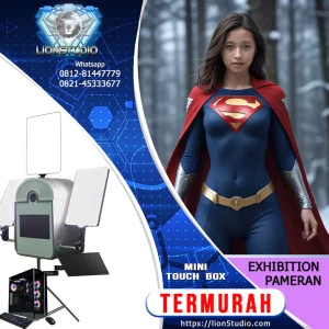 Photobooth AI Pameran - Exhibition - Expo  Harian Murah | MIni Touchbox | Front Angle | QR Softcopy | 5 hari