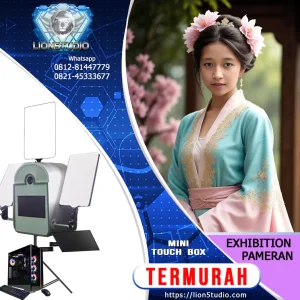 Photobooth AI Pameran - Exhibition - Expo  Harian Murah | Mini Touchbox | Front Angle | Print | 15 hari