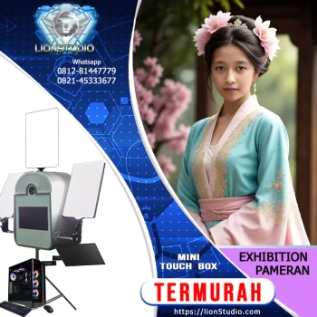 Photobooth AI Pameran - Exhibition - Expo  Harian Murah | Mini Touchbox | Front Angle | Print | 15 hari