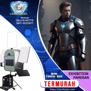 Photobooth AI Pameran - Exhibition - Expo  Harian Murah | MIni Touchbox | Front Angle | QR Softcopy | 10 hari