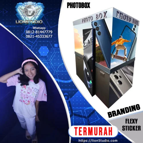 Photo Box Branding Sticker Flexy Outside Murah