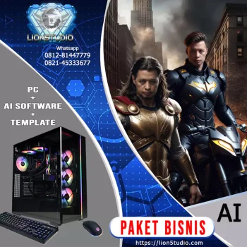Paket Bisnis / Usaha Beli Putus  Photobooth AI Murah | PC + Software AI Only