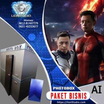 Paket Bisnis / Usaha Beli Putus  Photobox AI Murah | PC + Software AI + Photobox + Monitor Touchscreen