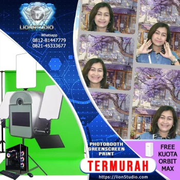 Photobooth Greenscreen Murah  | QR SOFTCOPY | Touch Box | 3jam