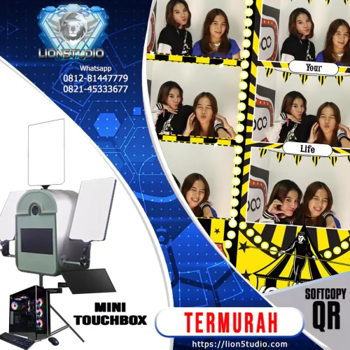 Sewa Photobooth STRIP INSTANT Murah | QR SOFTCOPY | Touch Box | 3jam - Image 5