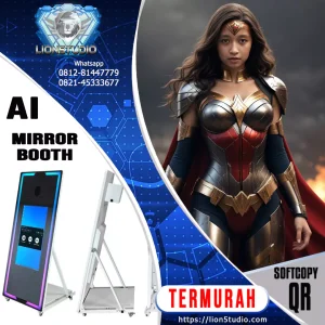 Mirror Booth AI Pameran - Exhibition - Expo  Harian Murah | QR Softcopy | Promo - Jasa - Sewa |  30 hari