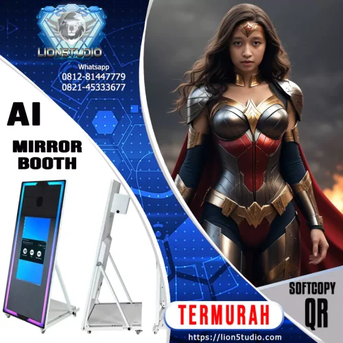 Mirror Booth AI Pameran - Exhibition - Expo  Harian Murah | QR Softcopy | Promo - Jasa - Sewa |  30 hari