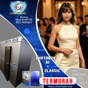 Photo Booth AI 2x1,2m Studio Box Murah | Pameran - Event  - Wedding | Print 4R | Promo - Jasa - Sewa | 3 jam