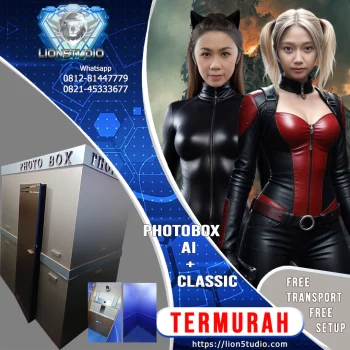 Photo Booth AI 2x1,2m Studio Box Murah | Pameran - Event  - Wedding | Print 4R | Promo - Jasa - Sewa | 10 jam