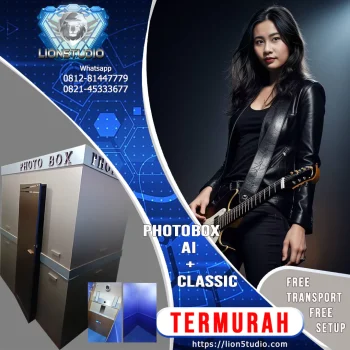 Photo Booth AI 2x1,2m Studio Box Murah | Pameran - Event  - Wedding | Print 4R | Promo - Jasa - Sewa | 8 jam