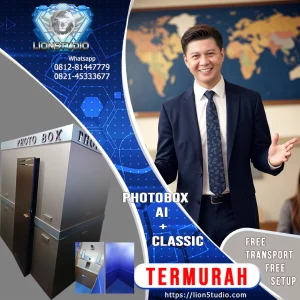 Photo Booth AI 2x1,2m Studio Box Murah | Pameran - Event  - Wedding | Print 4R | Promo - Jasa - Sewa | 4 jam