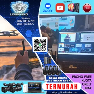 Jasa Sewa Drone Murah | DJI Mavic | 1 Operator | 2 Jam | Output ke VMIX/OBS