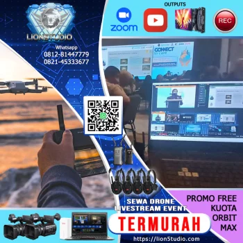 Jasa Sewa Drone Murah | DJI Mavic | 1 Operator | 2 Jam | Output ke VMIX/OBS